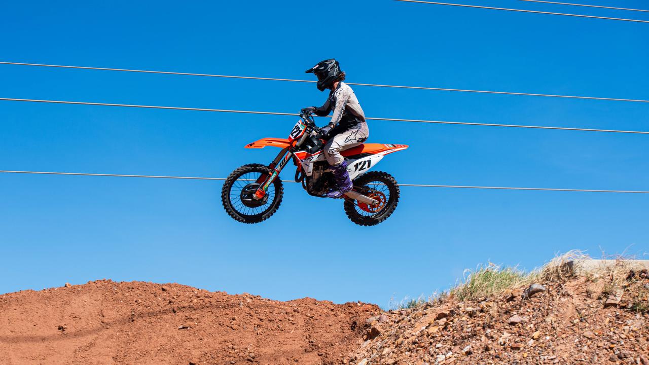 Liam Walsh does his laps around Hidden Valley motor sports complex, soon to be the home of MXGP. Picture: Pema Tamang Pakhrin