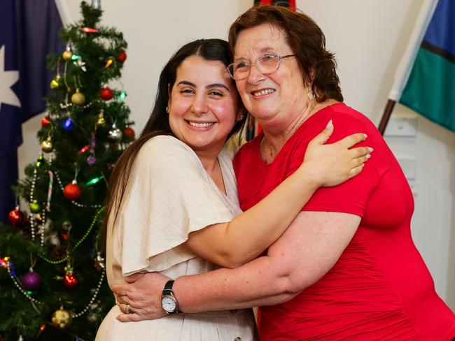 Ms Morris volunteers at the Red Cross Call Centre in Blacktown in Sydney’s west. Picture: Gaye Gerard