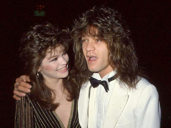 ‘Upstaging him in the press’: Valerie Bertinelli and Eddie Van Halen in 1983.