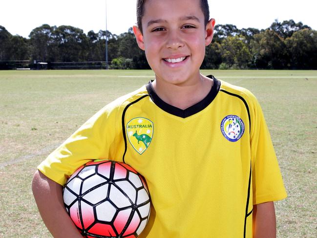 Anthony Kamber, 11, has been chosen to represent the Australian junior futsal team.Anthony Kamber