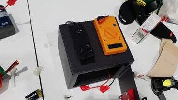 Police have released an image of the fake bomb found during the Brisbane Airport lockdown. Picture: Supplied