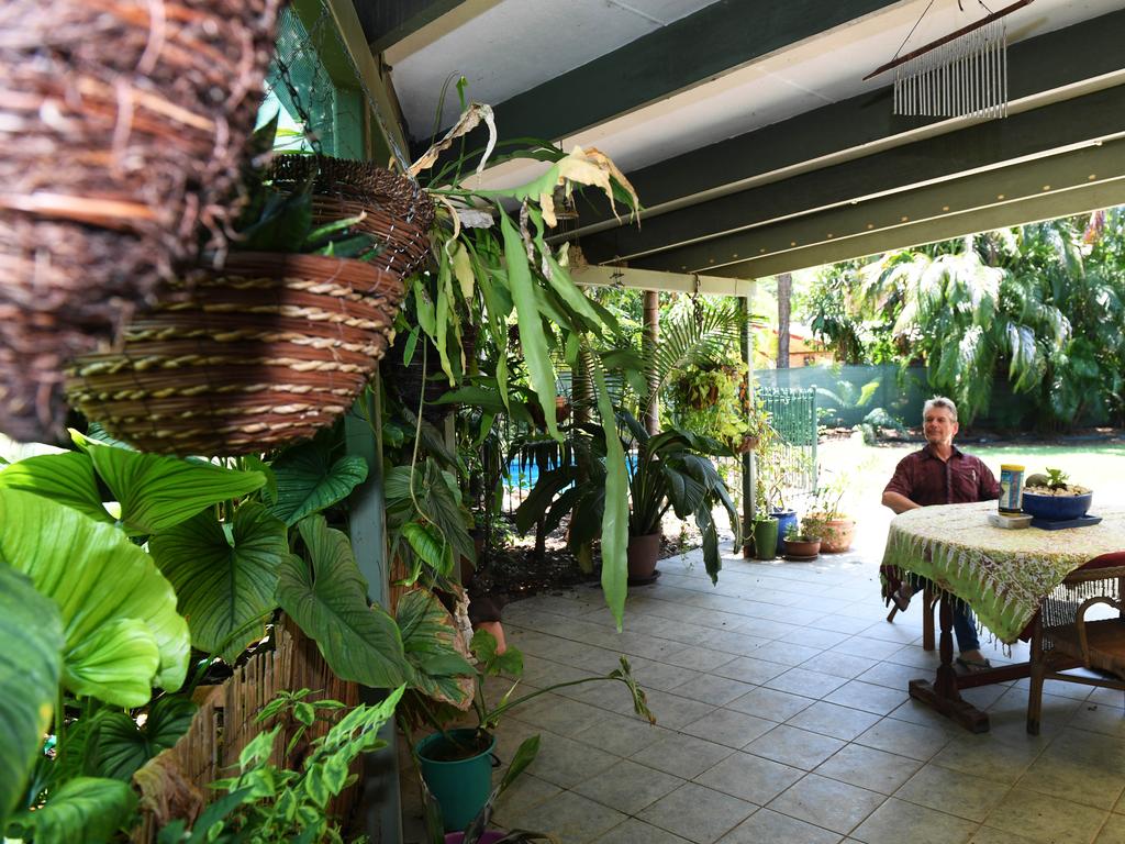 Lee Levett-Olson at his house in Nightcliff, The market is starting to rise again with the Northern suburbs a popular area for home buyers to look into. Pic Katrina Bridgeford.
