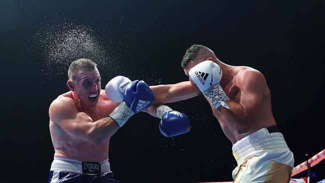 Gallen was left battered and bruised by Huni on Wednesday night. Photo by Cameron Spencer/Getty Images.