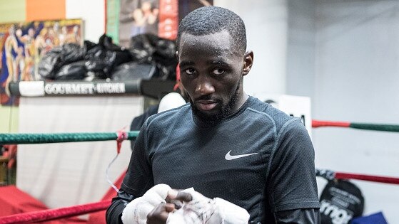 Terence Crawford at the Mendez Boxing Gym in New York City. Picture: Getty