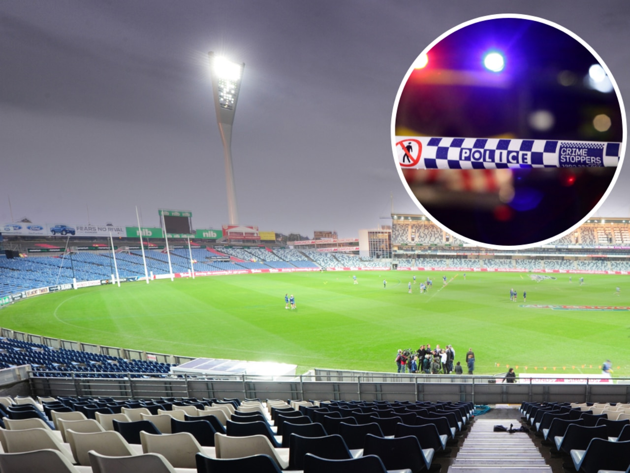 A man was taken to Geelong hospital after reportedly suffering a cardiac arrest.