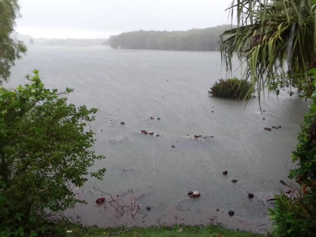 Facebook user Corinn Borland shared this photo of flooding behind Annies Nursery in Bucasia, Mackay, January 13, 2023.