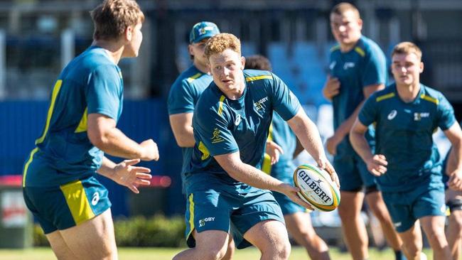 Harrison Usher at Junior Wallabies training. Picture: Rugby AU