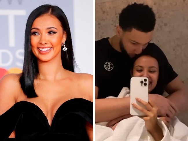 Ben Simmons and Maya Jama. Photo: Instagram, @mayajama, Tolga Akmen, AFP.