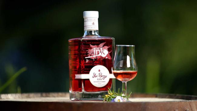 Husk Distillery&#39;s new Ink Sloe &amp; Berry Gin which will be released from Wednesday as part of the Ink Gin fourth anniversary celebrations at Tumbulgum. Picture: NEWSCORP