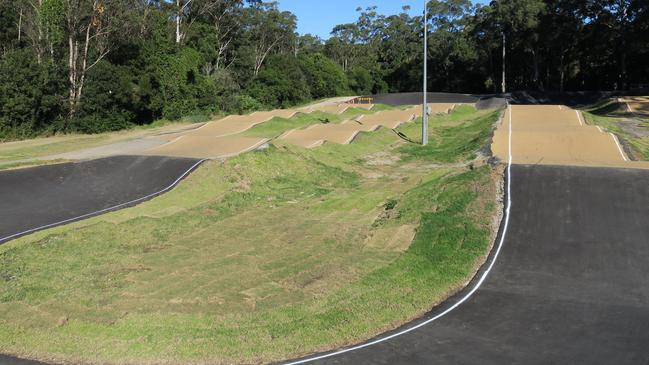 New turf has also been laid on the infield sections of Terrigal BMX Track. Picture: Richard Noone