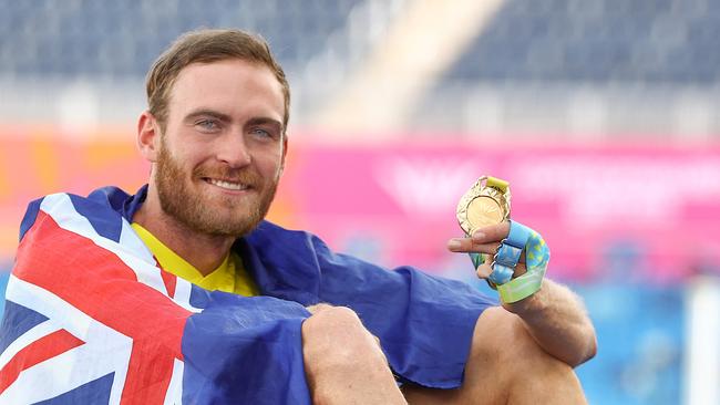 BIRMINGHAM 2022 COMMONWEALTH GAMES. 07/08/2022   .  Track and Field at Alexander Stadium.  Australian 1500 mtr runner Ollie Hoare back on the Alexander Stadium track were he won gold .   . Picture: Michael Klein