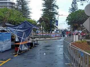 Organisers were forced to cancel last night's 5km Twilight run after severe weather hit the Sunshine Coast. Picture: David Brzeski