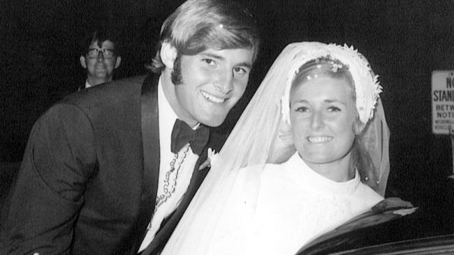 undated copypic of wedding of Chris Dawson & Lynnette (Lynette) Joy  (nee Simms ??) - Lynnette went missing in 1982 she was 34 - an inquest pointed to Chris as a murder suspect. crime qld weddings headshot