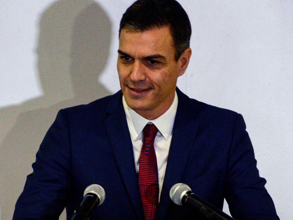 Spain's Prime Minister Pedro Sanchez could be the latest European leader to throw a spanner in the works of Ms May’s Brexit proposal. Picture: STR/AFP