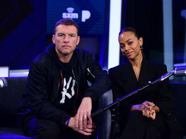 Sam Worthington and Zoe Saldana attend SiriusXM's Town Hall With The Cast Of Avatar: The Way of Water. Picture: Getty Images