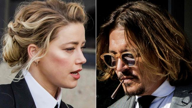 US actors Amber Heard and Johnny Depp.