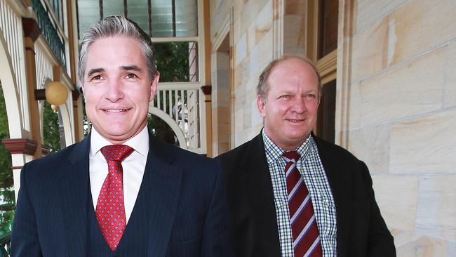 Katter’s Australia Party MPs Robbie Katter and Shane Knuth really want a crocodile cull. Picture: Claudia Baxter