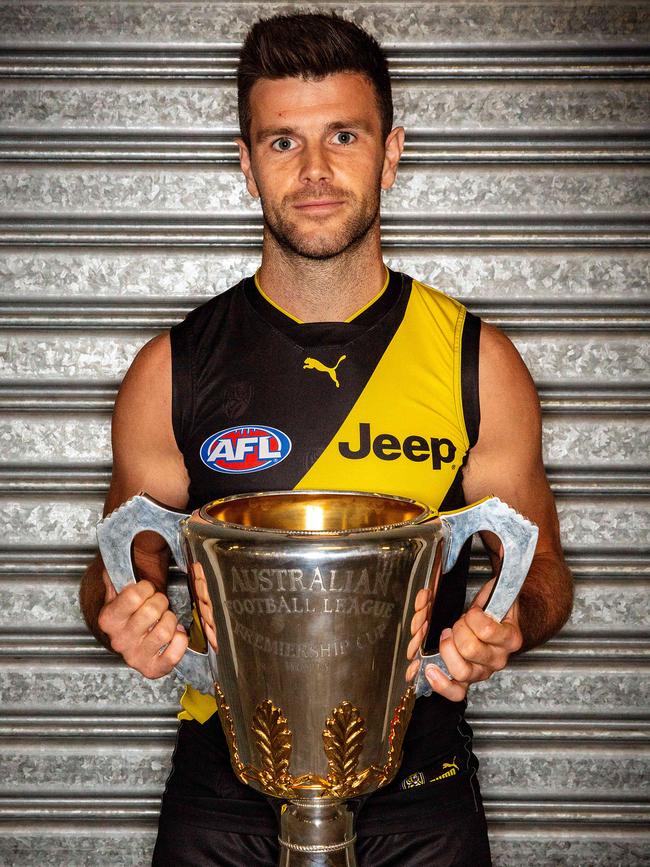 Trent Cotchin and his Tigers are chasing this. Picture: Mark Stewart