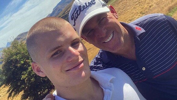 Jackson and Shane Warne. Pic: Instagram