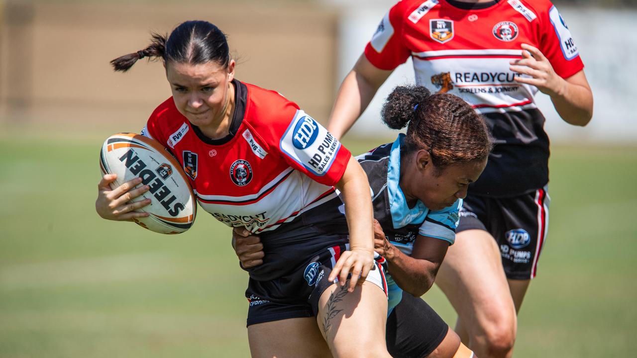 Emma Forsyth as the Litchfield Bears take on the Northern Sharks in the 2023 NRL NT semi final. Picture: Pema Tamang Pakhrin