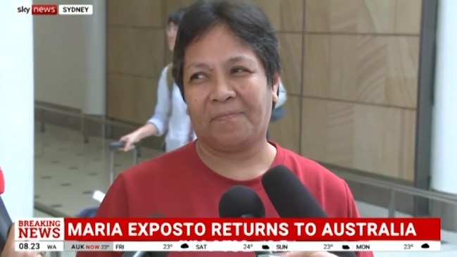 Maria Exposto returns to Australia