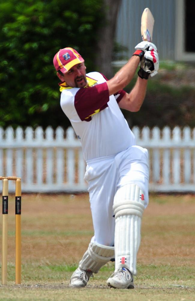 Tewantin Noosa batsman Michael Sobey on the attack at Read Park. Picture: File