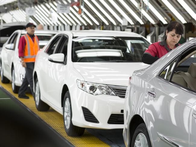 Toyota Camry factory export. Photo: Supplied