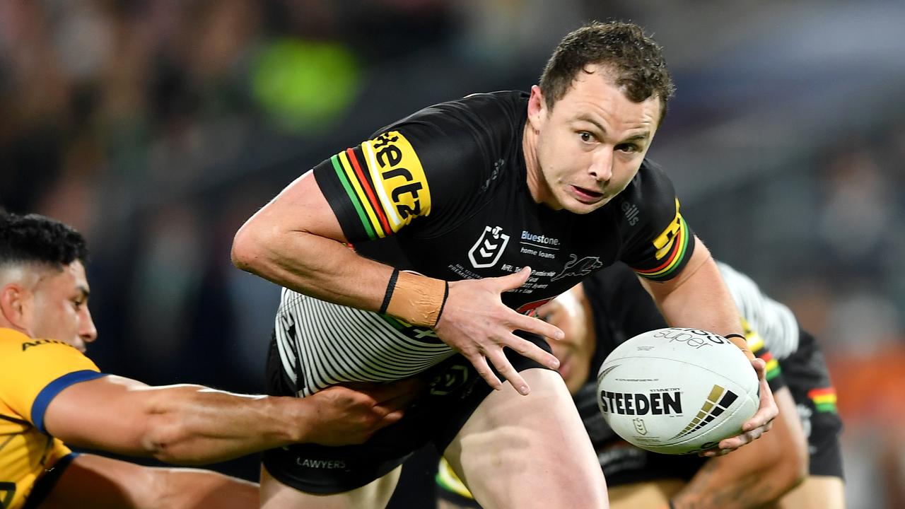 Dylan Edwards on the charge for the Panthers against the Eels in the NRL grand final. Picture: NRL Photos. Picture: NRL Photos