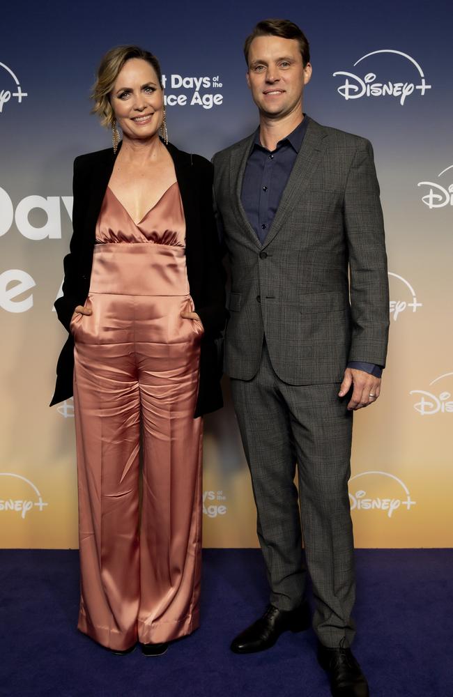 Mitchell and Spencer attend the red carpet launch of Last Days Of The Space Age at West Beach Pavilion in Melbourne on October 1. Picture: Sam Tabone/Getty Images