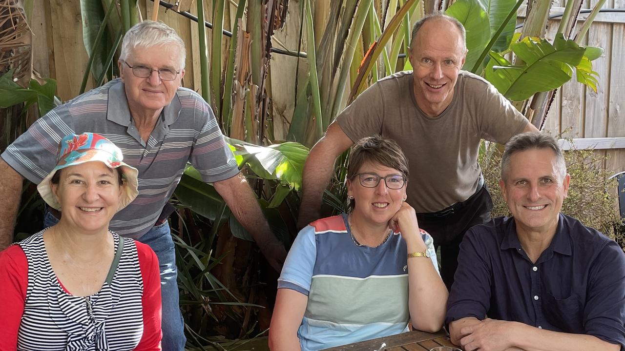 Voices of Corangamite’s (from left) Jo Murphy, Robert Patterson, Kate Lockhart, Mik Aidt and Cam Bray. Picture: Supplied.