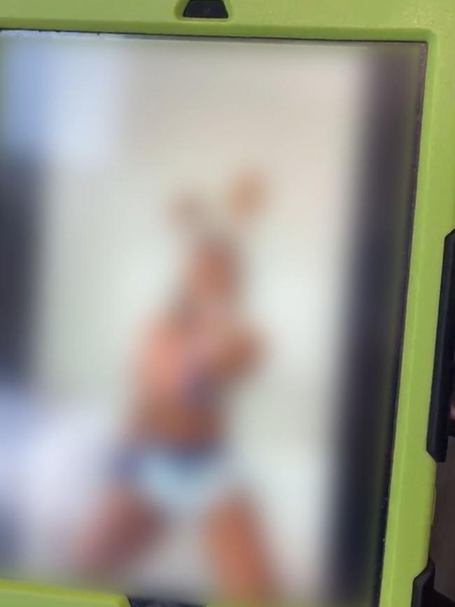 Children allegedly found the sexual material on an iPad.