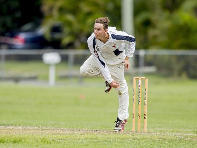 Round 21 Kookaburra Cup match between Queens and Mudgeeraba Nerang at Greg Chaplin Oval on Saturday. Mudgeeraba Nerang's Rhys Finn. Picture: Jerad Williams