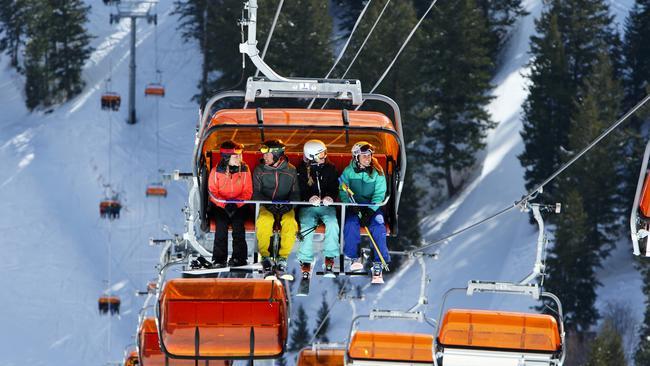 Riding Orange Bubble at Park City Mountain Resort, Utah. Picture: Dan Campbell