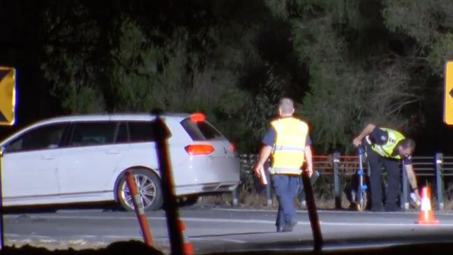 A 55-year-old Deans Marsh woman died after a crash near Winchelsea on Saturday night. Picture: 9News