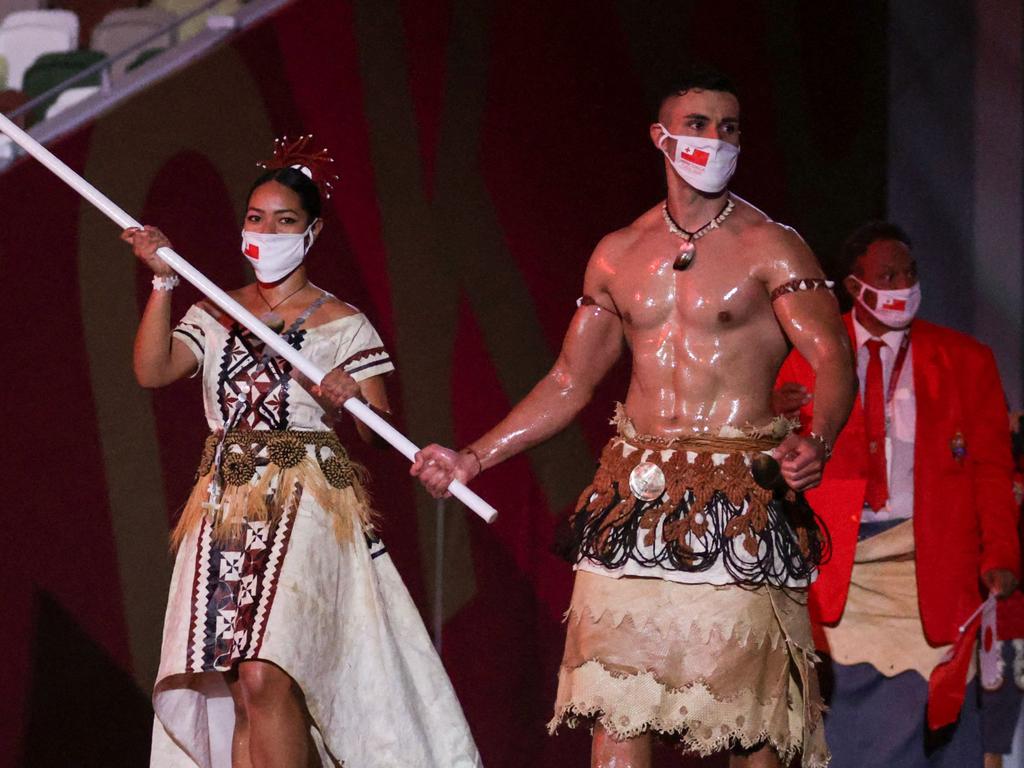 Tokyo Olympics 2021: Opening Ceremony, Pita Taufatofua Tonga Flag ...