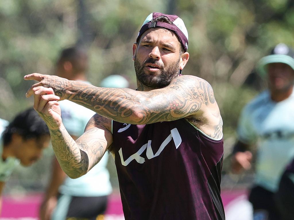 Adam Reynolds in action during Broncos training at Red Hill. Picture: Adam Head