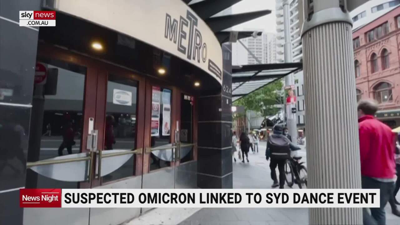 Suspected Omicron linked to Sydney dance event