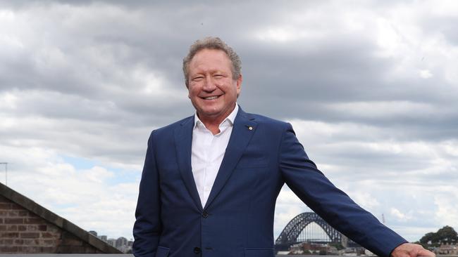 SYDNEY, AUSTRALIA - NewsWire Photos DECEMBER 10, 2021: Mining Magnate, Andrew Forrest announced today that Fortescue CEO, Elizabeth Gains will be leaving her role once they find a replacement but she will remain on the Board of Directors. Picture: NCA NewsWire / David Swift