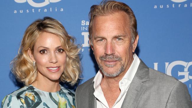 Kevin Costner says he “still has love” for his ex Christine Baumgartner. Picture: Jesse Grant/Getty Images for Disney