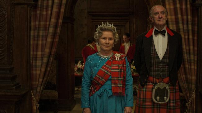 Imelda Staunton and Jonathan Pryce as Queen Elizabeth and Prince Philip in the latest season of The Crown. Picture: Netflix