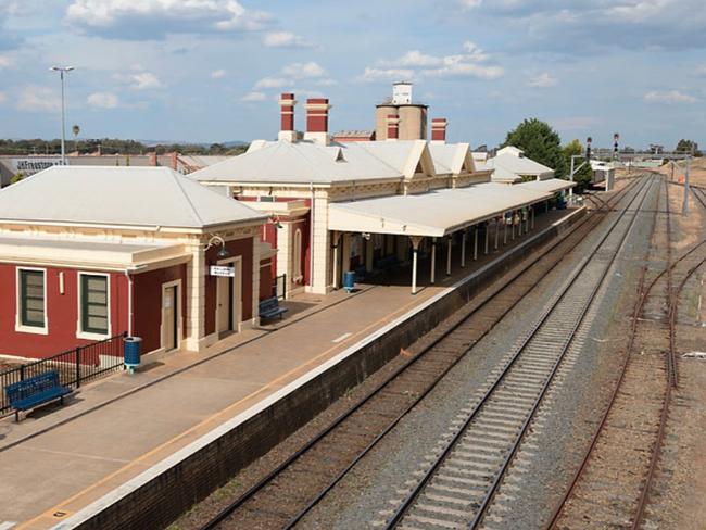 A 55-year-old man was arrested for the alleged sexual touching of a young girl who boarded a train at Wagga Wagga Railway Station. Picture: Google Maps