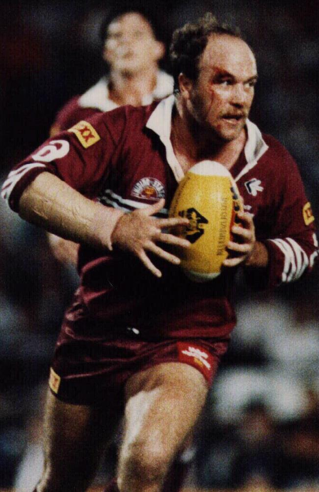 Wally Lewis during the 1991 State of Origin series.