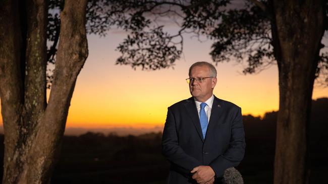 Scott Morrison is in Nowra for the campaign’s first stop. Photo: Jason Edwards