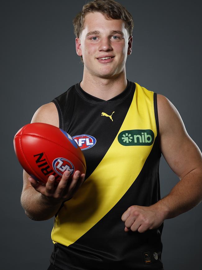 Sam Lalor from Bacchus Marsh was the first player taken in the AFL national draft. Picture: Daniel Pockett