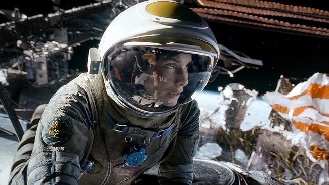 Sandra Bullock in the movie Gravity.