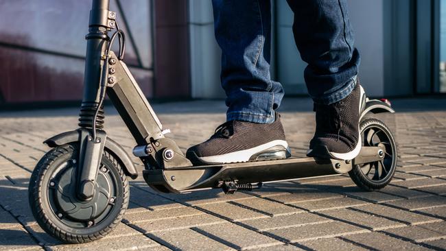 It’s alleged the armed robber fled on an electric scooter. Picture: iStock/bortnikau