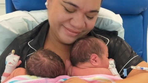 Twin boys arrived to welcome in the new year at Tweed Valley Hospital to new mum Heiarii Ioapa.