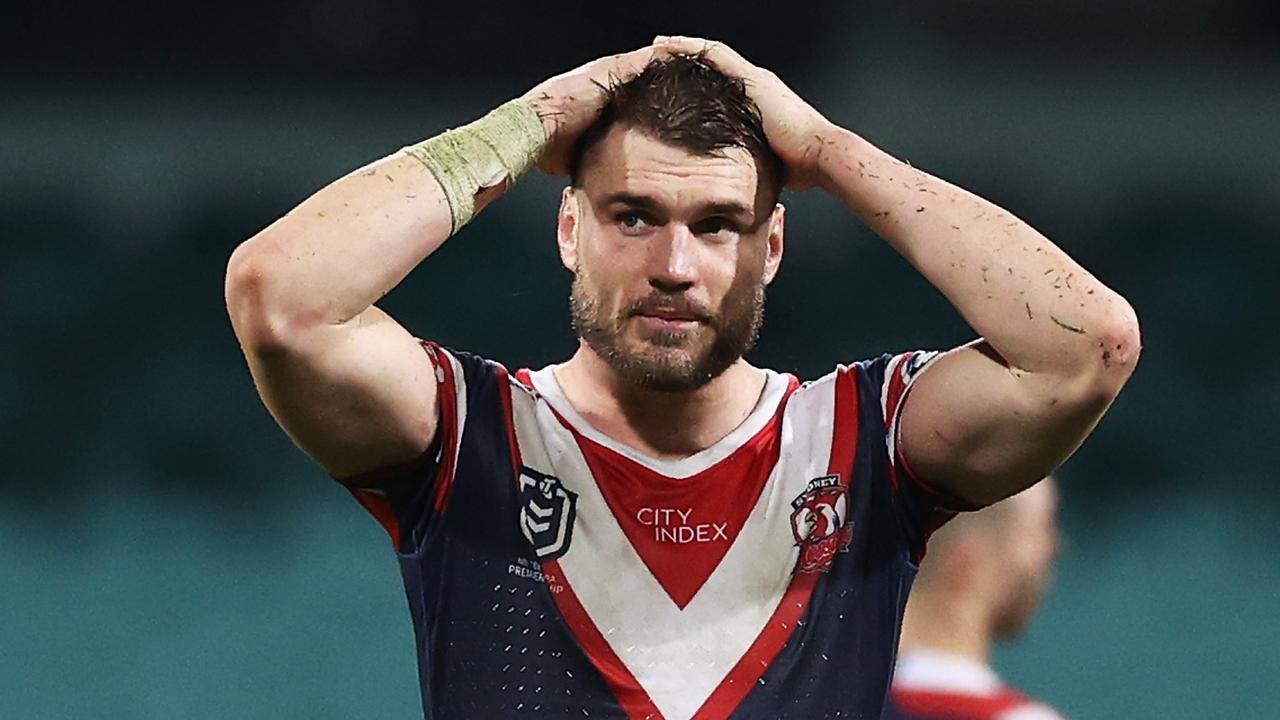 Angus Crichton is undergoing treatment after stepping down from his Roosters commitments to get himself healthy. Picture: Getty Images