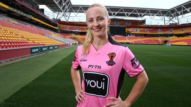 Queenslander Belinda Sleeman could be the NRL’s first female referee. Picture: Liam Kidston.