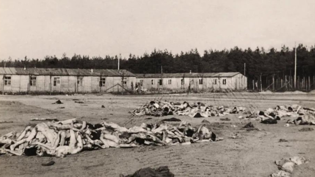 Scenes inside Belsen Concentration camp after being liberated by British troops, 15th April 1945. Picture:: Getty